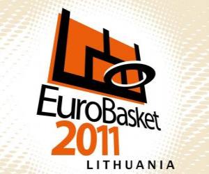 yapboz Logo EuroBasket 2011 Litvanya. Avrupa Basketbol Şampiyonası 2011. Fiba Avrupa